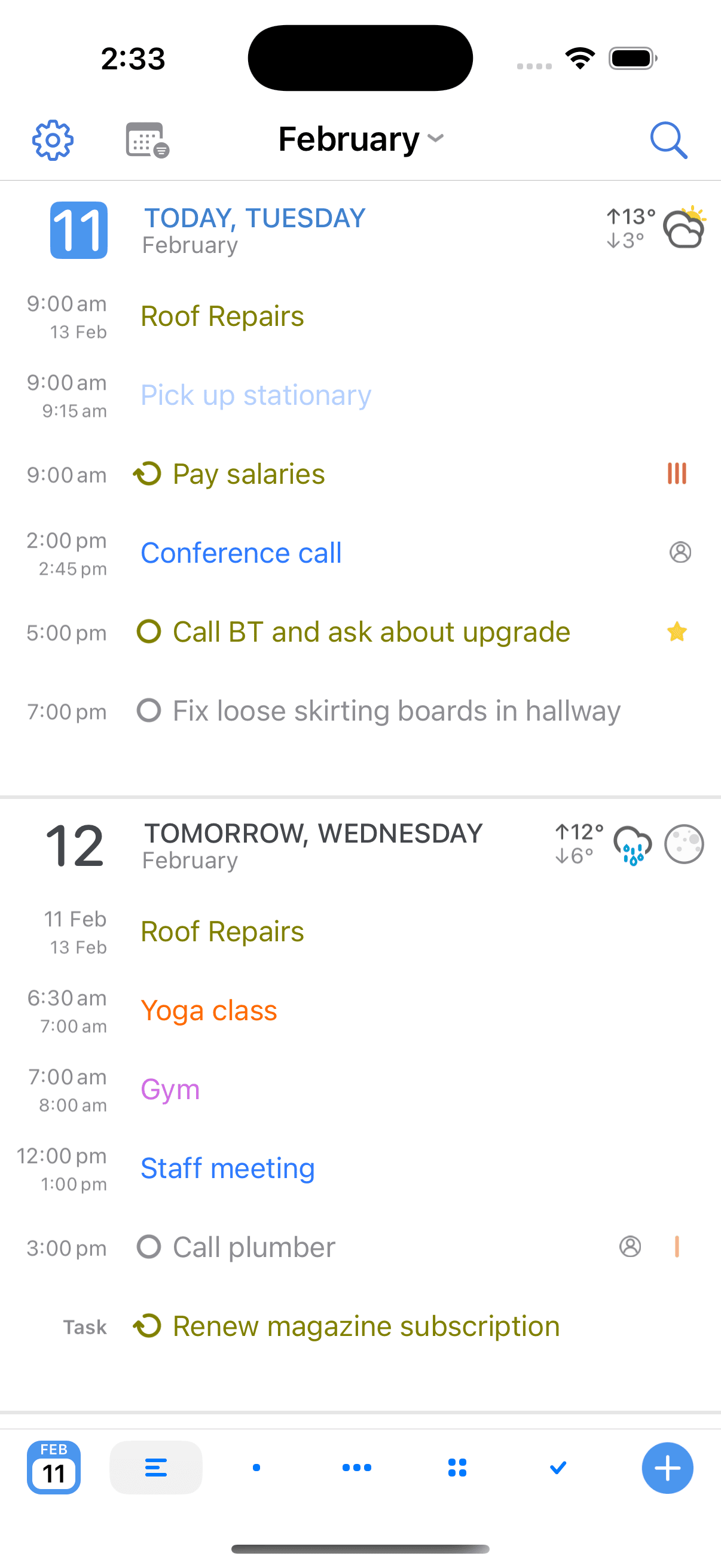 Calendar Views | BusyCal & BusyContacts