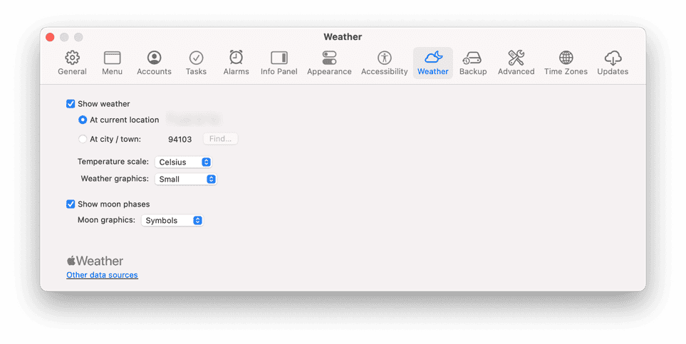 [Weather Settings