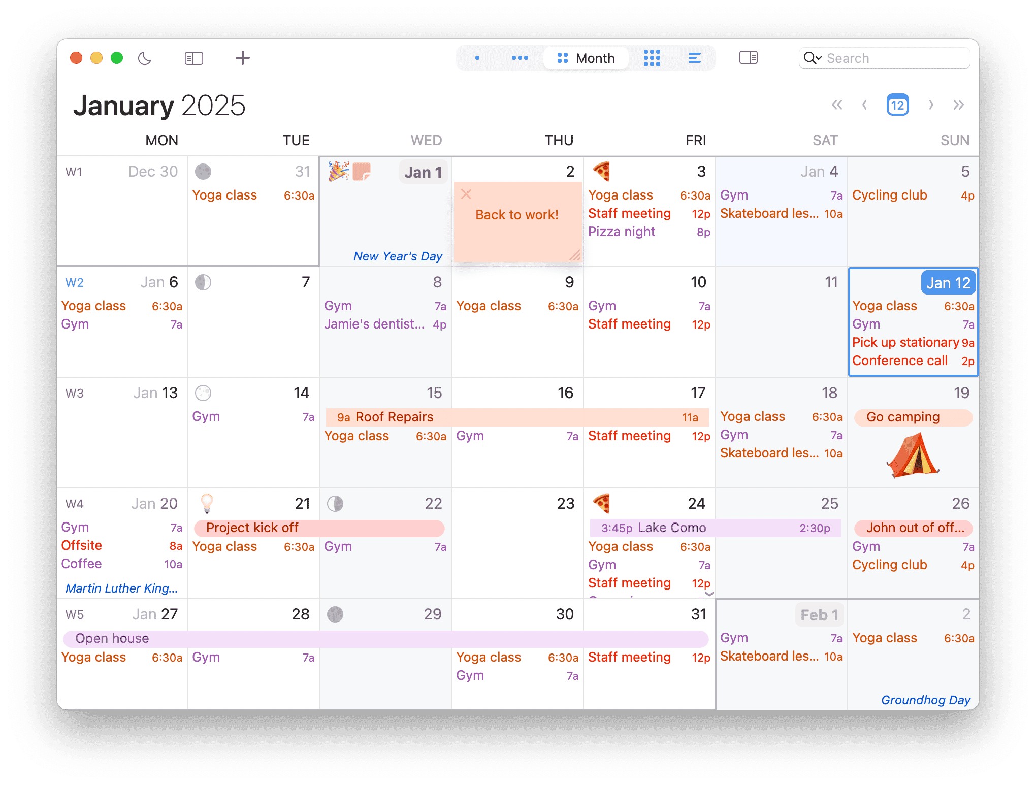 Calendar App for Mac and iPhone with Tasks and Smart Filters | BusyCal ...