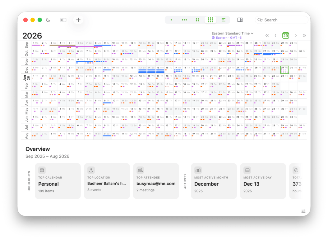 Year View Highlights