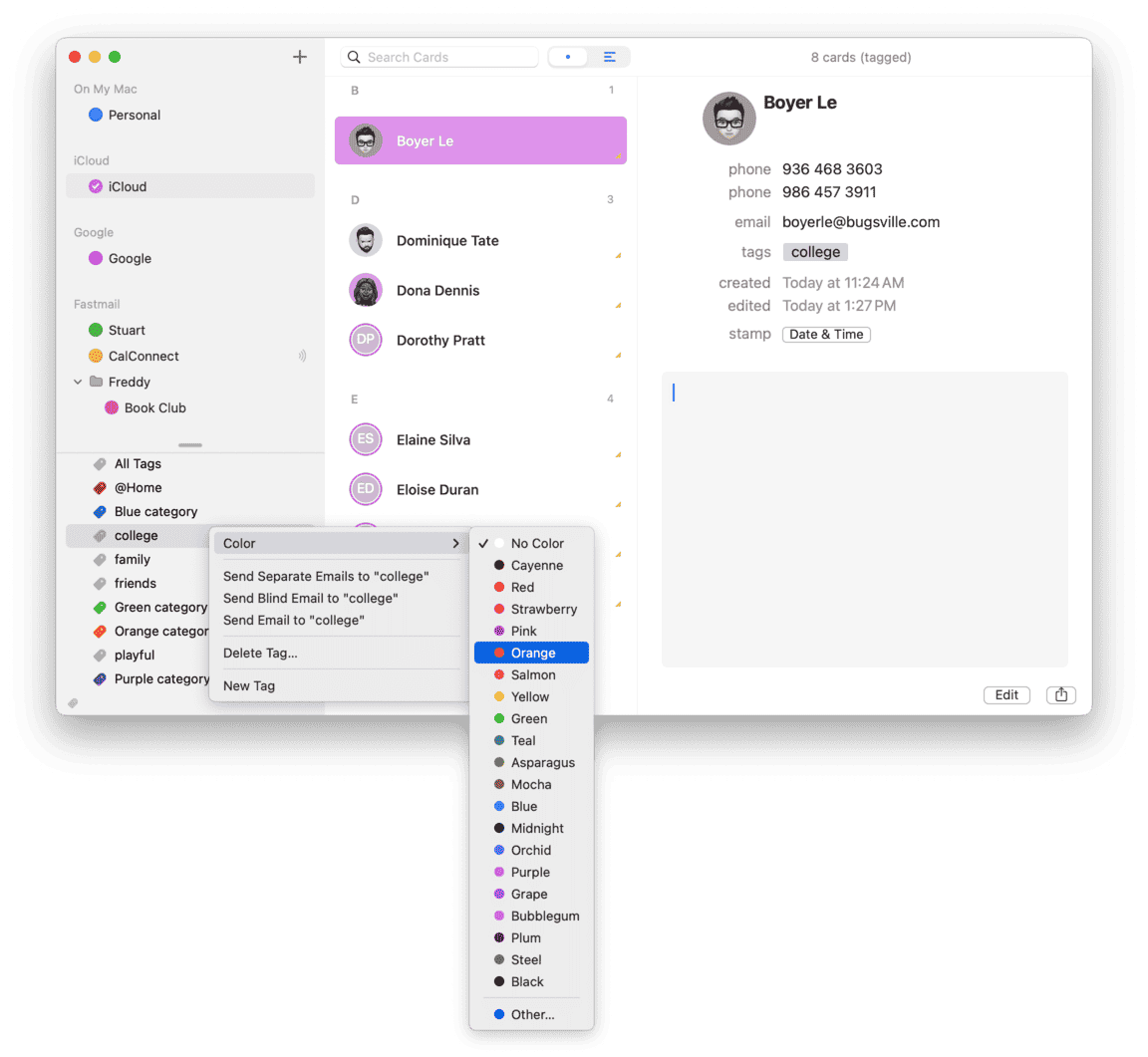 Change Tag Color